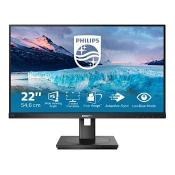 Philips S Line 21.5" Full HD IPS 4ms Height Adjustable Monitor with Speakers
