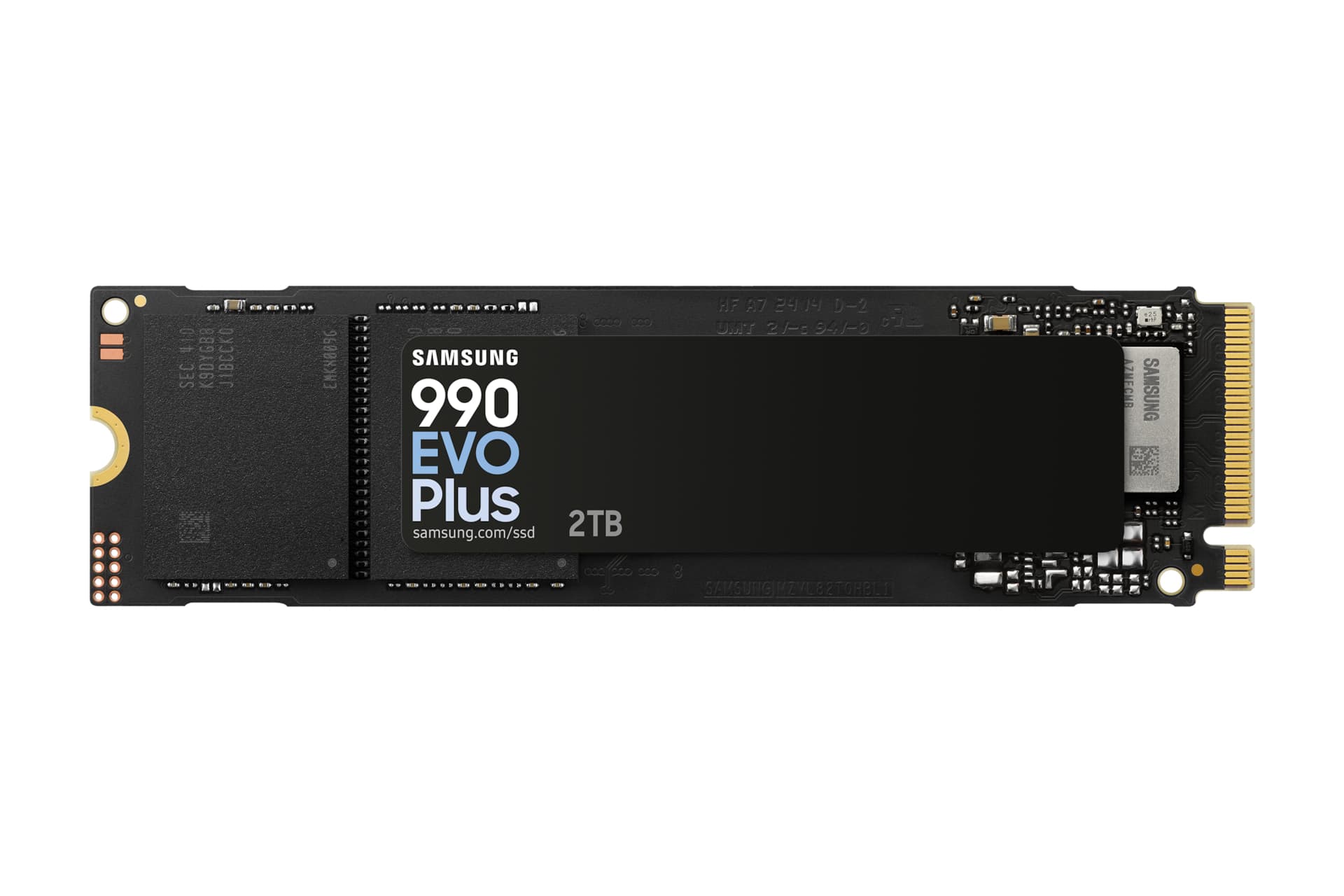 Samsung 990 Evo PLUS 2TB PCIe 4.0 / 5.0 Hybrid NVMe SSD M.2 2280 - MZ-V9S2T0BW - Read 7250MB/s, Write 6300MB/s