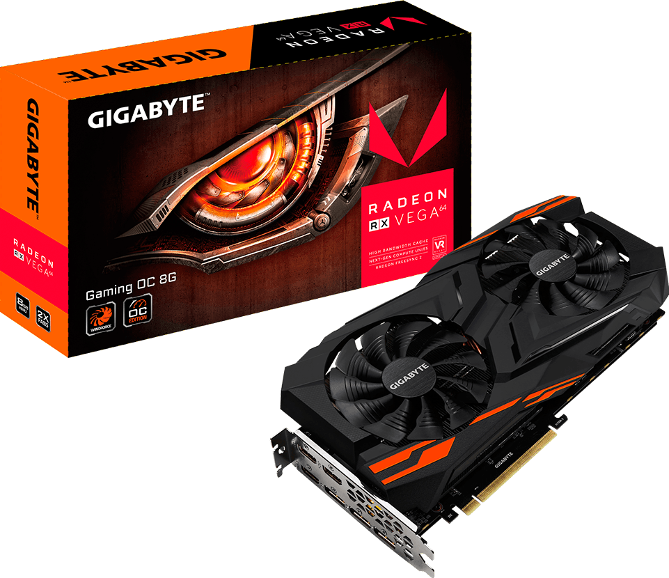 Gigabyte Radeon RX VEGA 64 GV-RXVEGA64GAMING OC-8GD