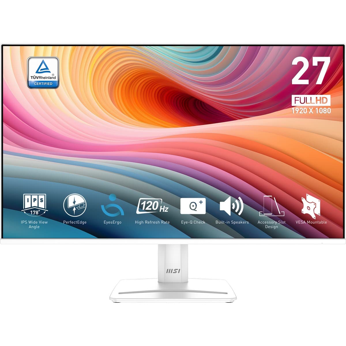 MSI PRO MP275W E2 Full HD 27" LED Monitor - White