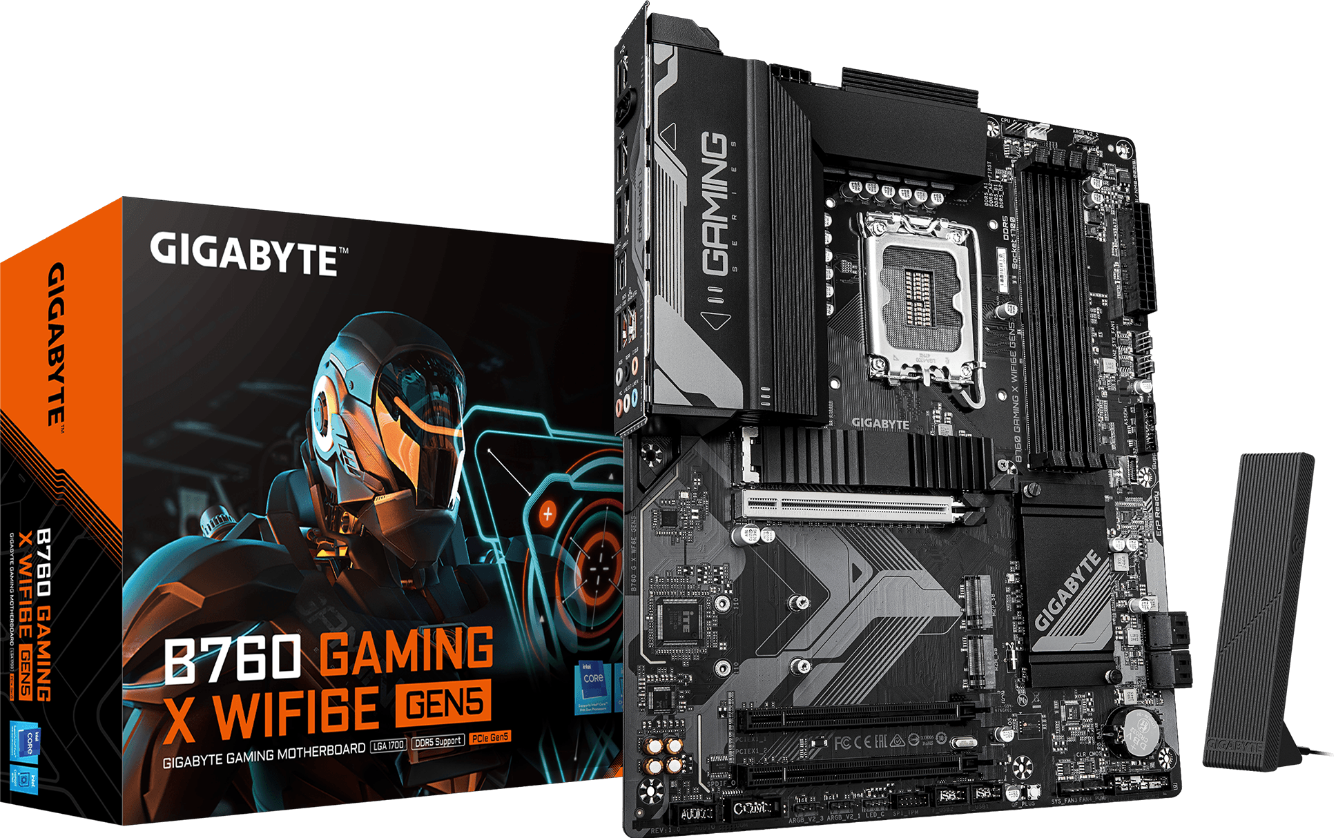 Gigabyte B760 GAMING X WIFI6E GEN5 LGA 1700 B760 ATX Motherboard - DDR5, WIFI 6E