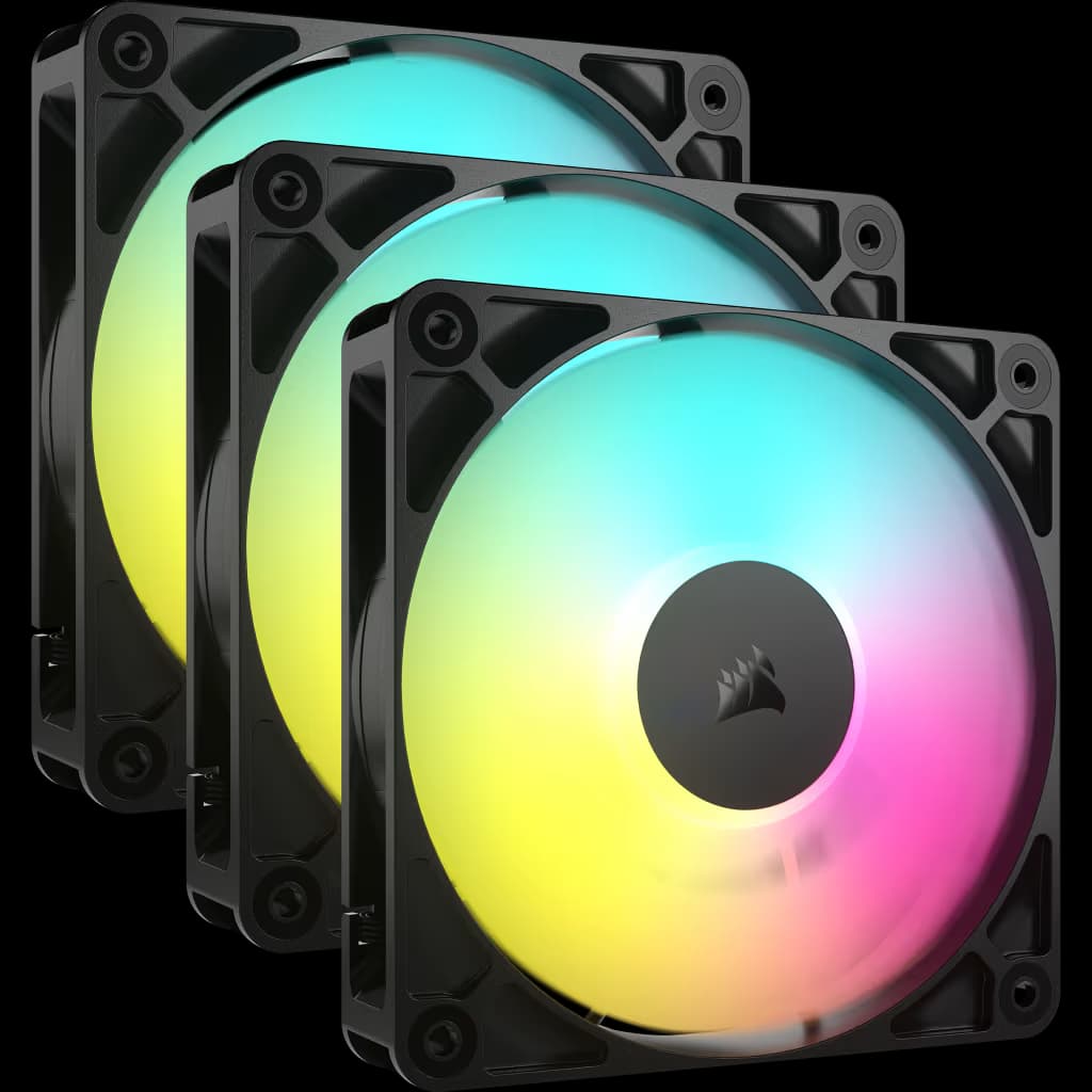 CORSAIR RS120 ARGB PWM 120mm Fans Triple Pack - Black - CO-9050181-WW