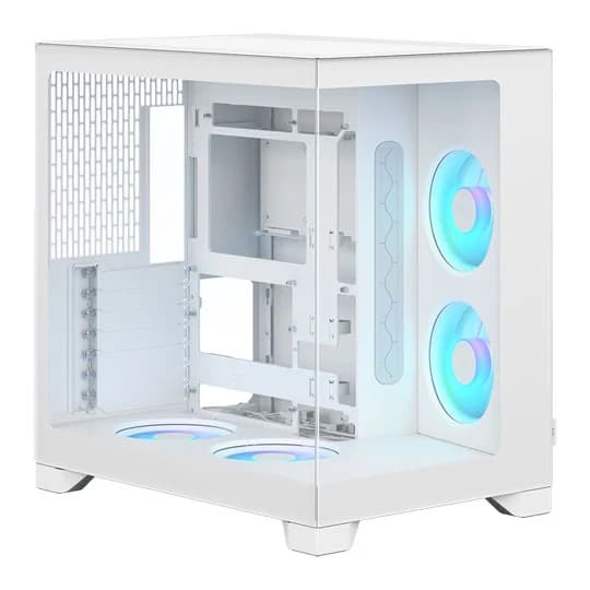Fractal Design Pop 2 Vision RGB Dual Chamber Mid Tower Case - White