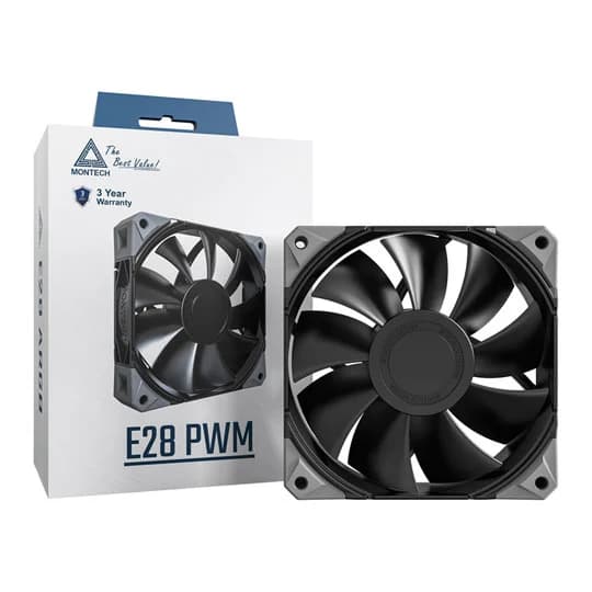 Montech E28 PWM Black 120mm Case Fan