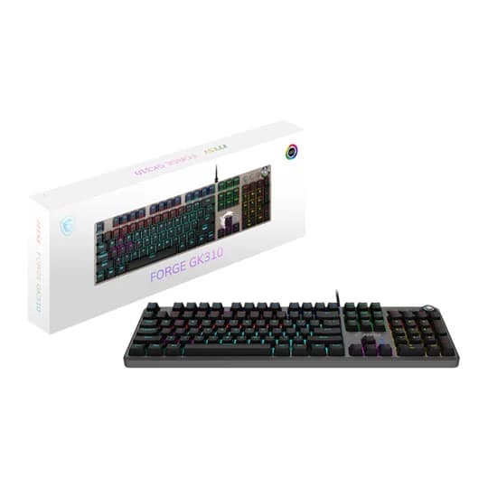 MSI FORGE GK310 RGB Red Switch Mechanical Gaming Keyboard