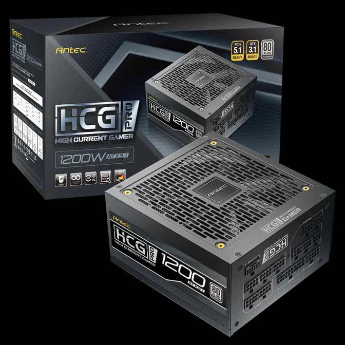 Antec HCG 1200 Pro Platinum 1200W ATX3.1 Full modular Power Supply