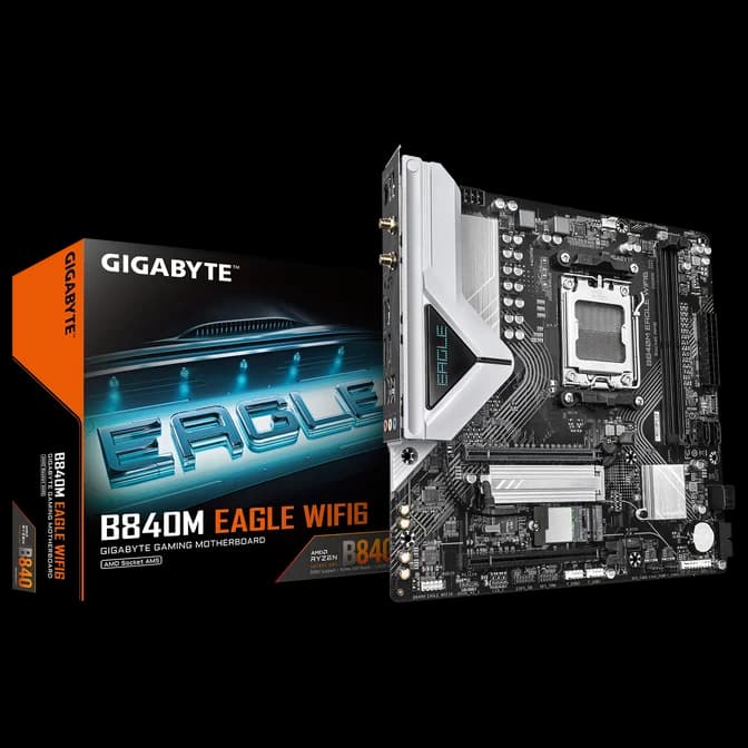 Gigabyte B840M EAGLE WIFI6 AM5 B840 Micro-ATX Motherboard - DDR5, WIFI 6
