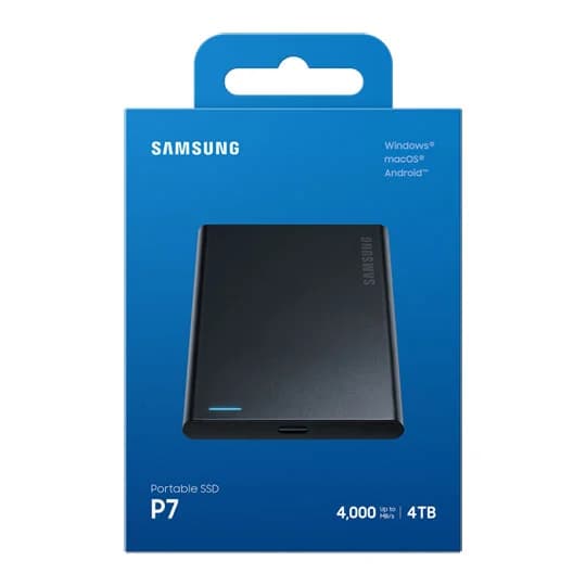 Samsung P7 4TB USB4 Black Portable External SSD