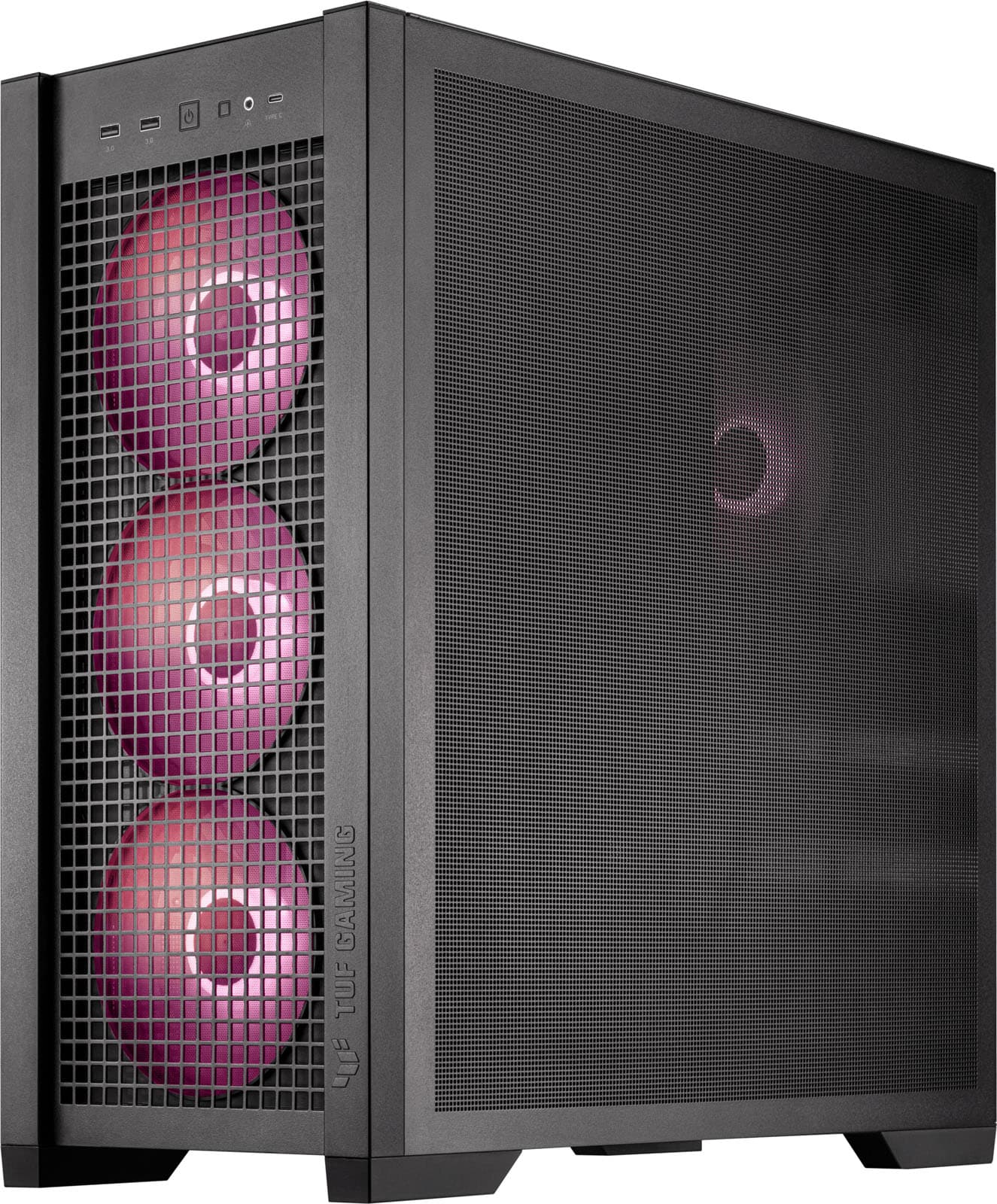 ASUS TUF Gaming GT302 ARGB Tempered Glass ATX BTF Mid-Tower Gaming PC Case - Black