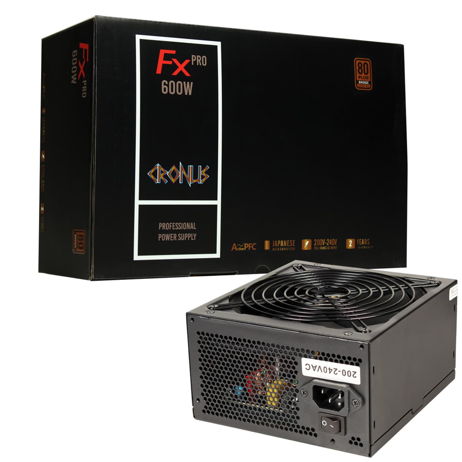 Cronus FX PRO 600W 80 PLUS Bronze Certified ATX Power Supply Unit