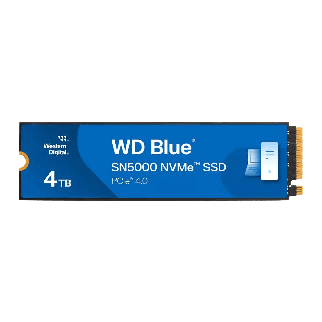 WD Blue SN5000 WDS400T4B0E-00BKY0 - SSD - 4 TB - internal - M.2 2280 - PCIe 4.0 x4 (NVMe)