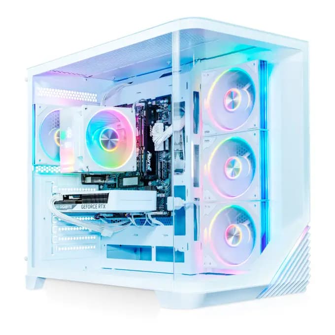 AWD-IT ARC AMD Ryzen 7 7700X Eight Core RTX 5070 Ti 16GB White Desktop PC for Gaming