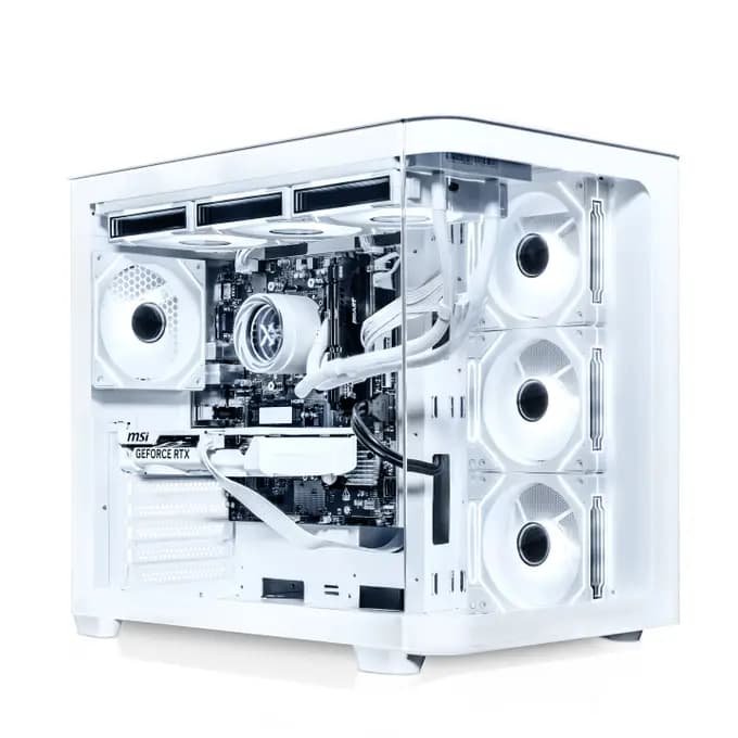 AWD-IT ARC White Intel Core Ultra 7 265KF 20 Core NVIDIA RTX 5070 12GB AI Desktop PC for Gaming