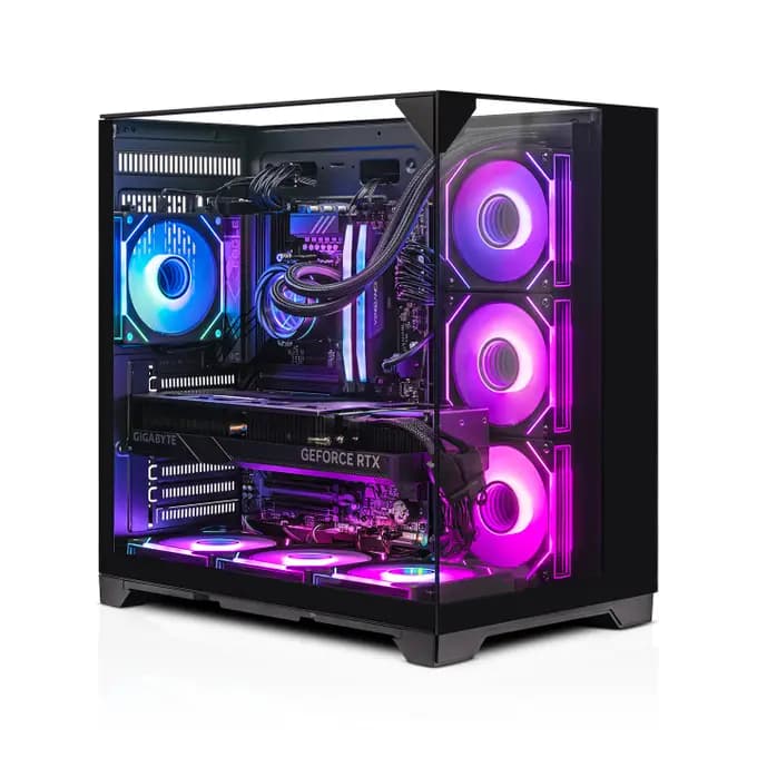 AWD-IT Dark Xpanse Ryzen 7 7700 NVIDIA RTX 5070 12GB AI Desktop PC for Gaming