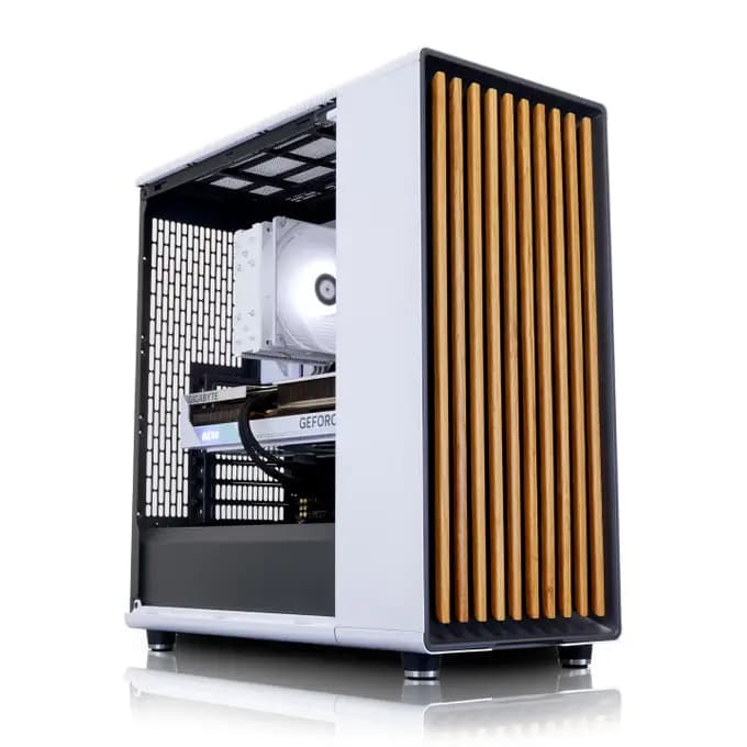 AWD-IT Fractal North Ryzen 5 9600X NVIDIA RTX 5070 Ti 16GB AI Desktop PC for Gaming