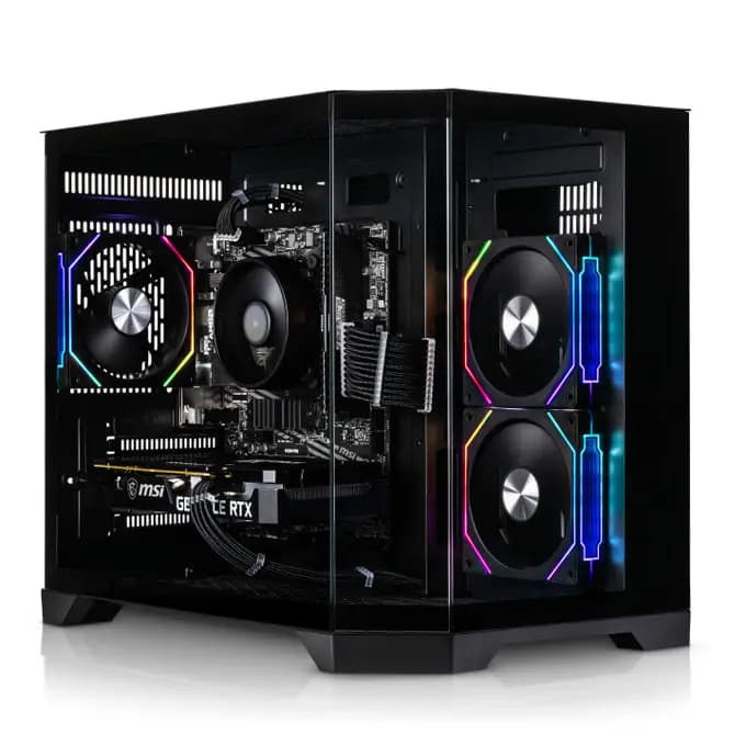 AWD-IT Mars Ryzen 5 5500 6 Core AMD Radeon RX 7600 8GB Desktop PC for Gaming