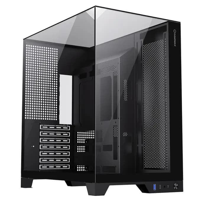 CiT Infinity Plus Black ATX Three-Sided Tempered Glass Gaming Case - CSGMXINFINITYPLUSBLK