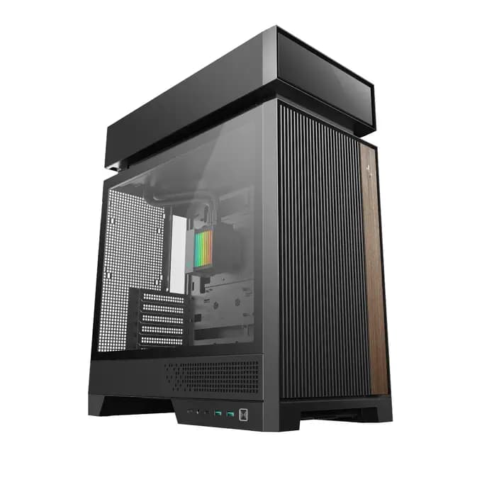 DEEPCOOL CL6600 Compact ATX Gaming PC Case – HyperSplit Dual-Chamber, 360 mm AIO Ready, Full-Tempered Glass Panels - R-CL6600-BKNNA0-G-1