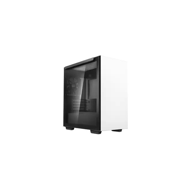 DEEPCOOL MACUBE 110 micro-ATX Mini Tower Tempered Glass PC Gaming Case - White