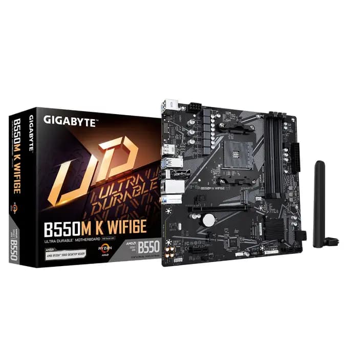 Gigabyte B550M K WIFI-6E Micro-ATX AMD DDR4 Motherboard