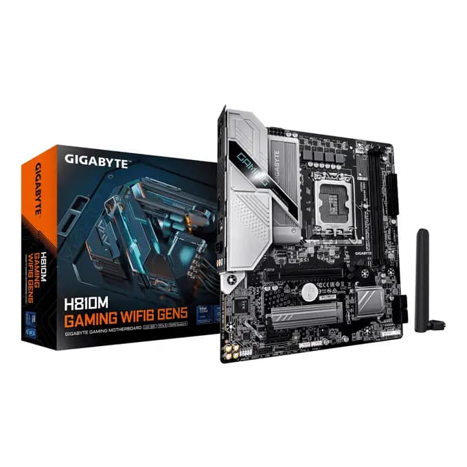 Gigabyte H810M GAMING WIFI6 GEN5 LGA 1851 H810 Micro-ATX Motherboard - DDR5, WIFI 6