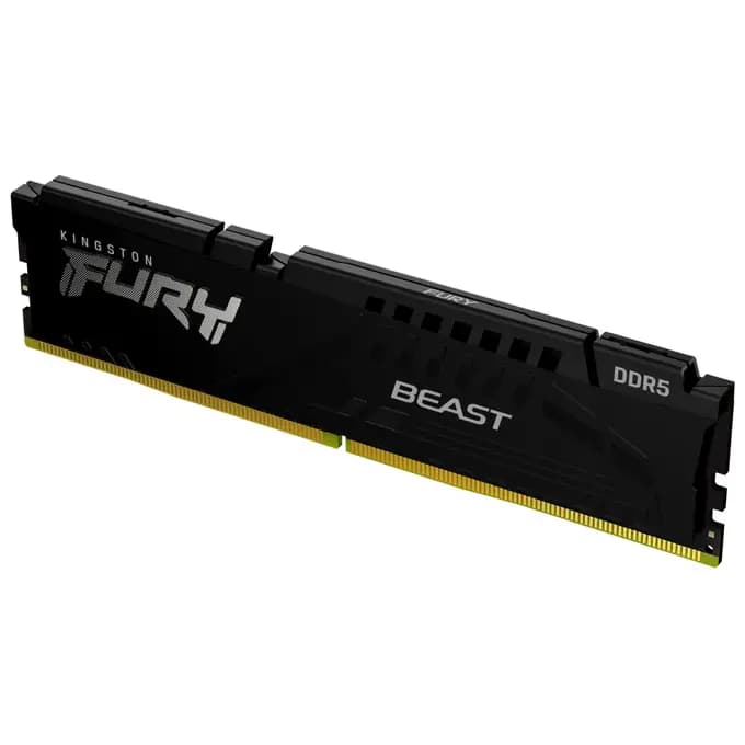 Kingston Fury Beast 16GB (1x16GB) DDR5 6000MT/s CL30 Desktop Memory - Black