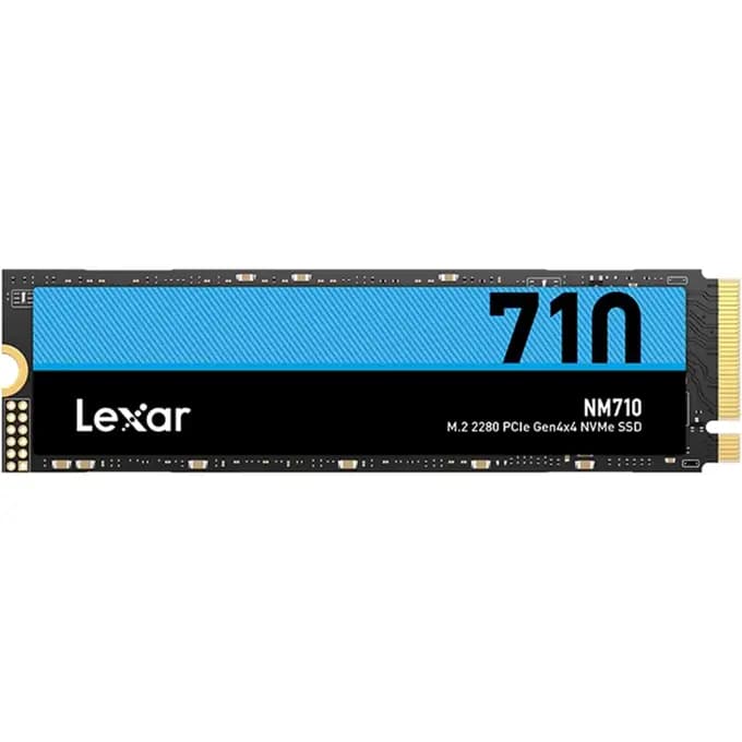 Lexar NM710 2TB SSD PCIe Gen4 M.2 SSD - 4850 MB/s Read and 4500 MB/s Write - LNM710X002T-RNNNG