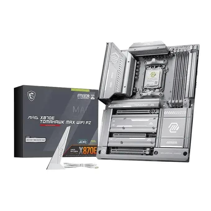 MSI MAG X870E TOMAHAWK MAX WIFI PZ AMD Ryzen DDR5 WIFI PROJECT ZERO Motherboard - Socket AM5