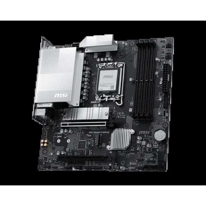 MSI PRO B860M-P WiFi 6E Intel DDR5 Micro ATX Motherboard - LGA 1851 - PRO B860M-P WIFI6E