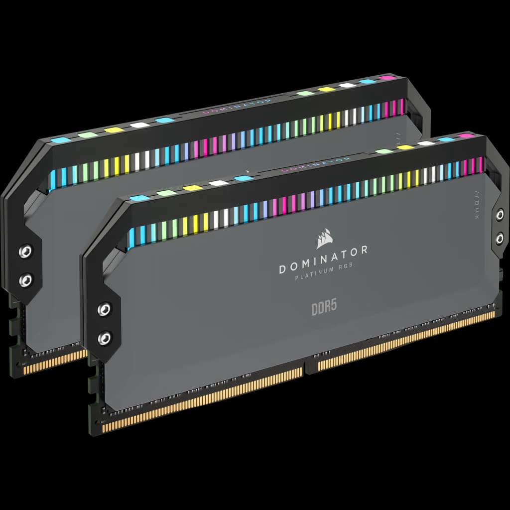 Corsair DOMINATOR PLATINUM RGB 32GB (2x16GB) DDR5 DRAM Up To 6000MT/s CL30 AMD EXPO & Intel XMP Memory Kit