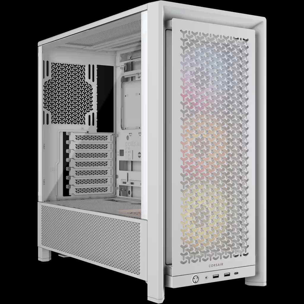 Corsair FRAME 4000D RS ARGB Modular Mid-Tower PC Case - White