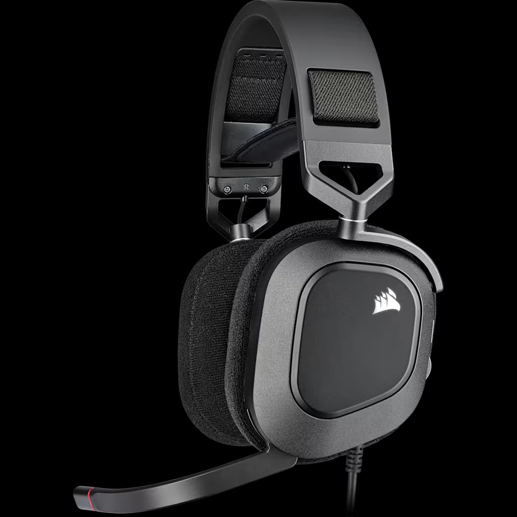 Corsair HS80 RGB USB Wired Gaming Headset - Carbon (EU)