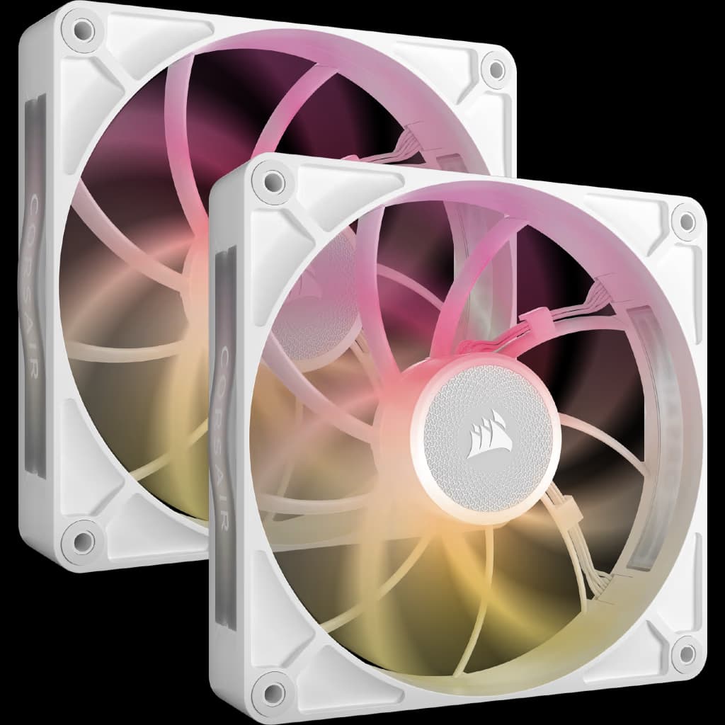 Corsair iCUE LINK RX140 MAX RGB 140mm PWM Thick Fans Starter Kit - White