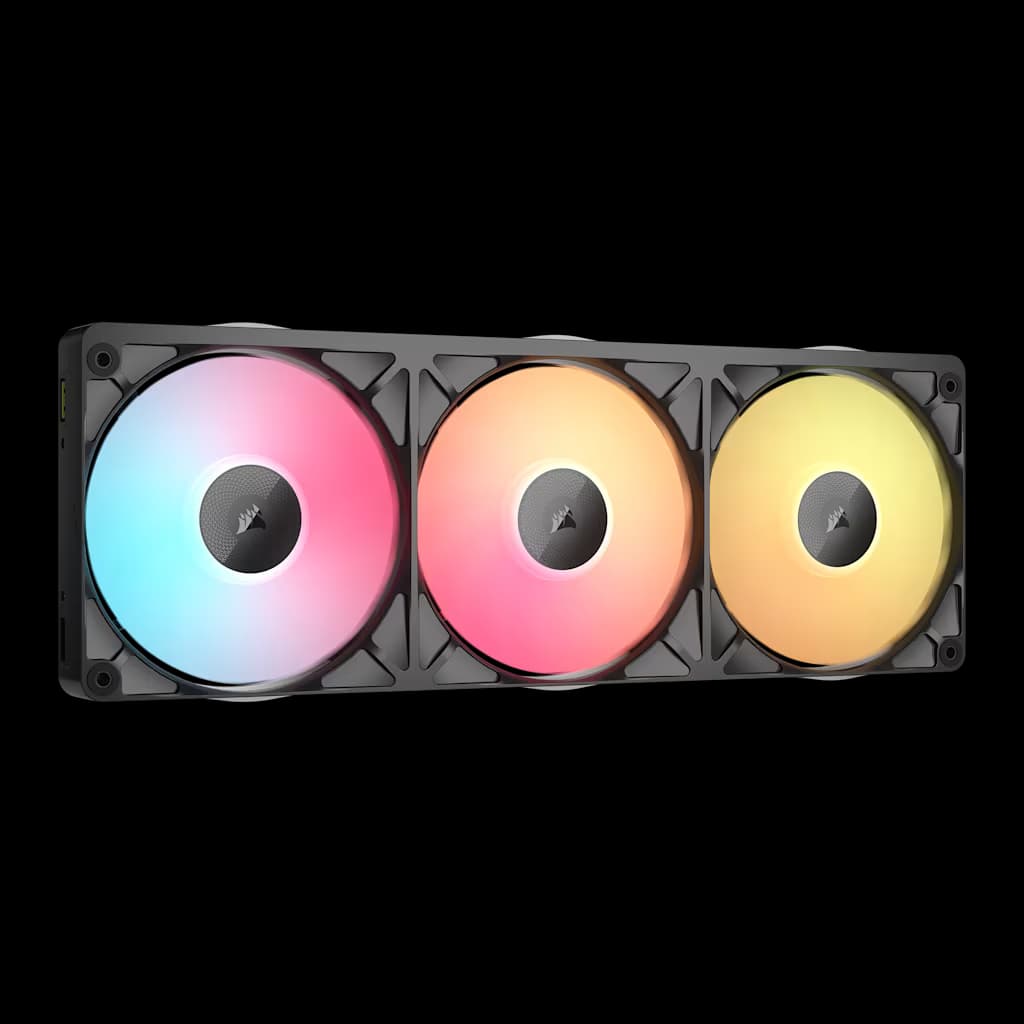 Corsair iCUE LINK RX360 II Unified Frame RGB PWM PC Fans Starter Kit with iCUE LINK System Hub