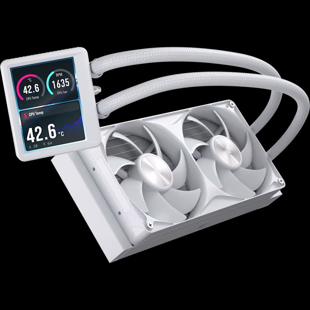 Corsair NAUTILUS II 240 RS LCD Liquid CPU Cooler - White