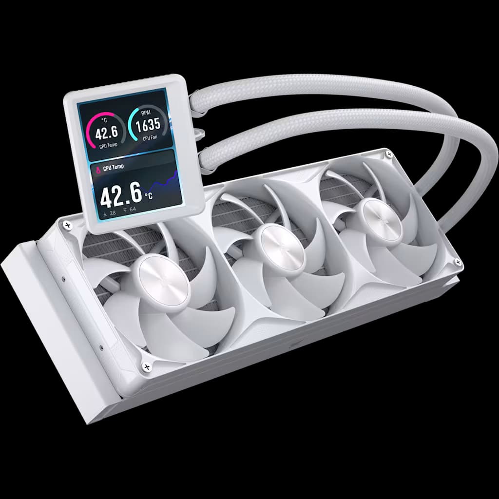 Corsair NAUTILUS II 360 RS LCD Liquid CPU Cooler - White