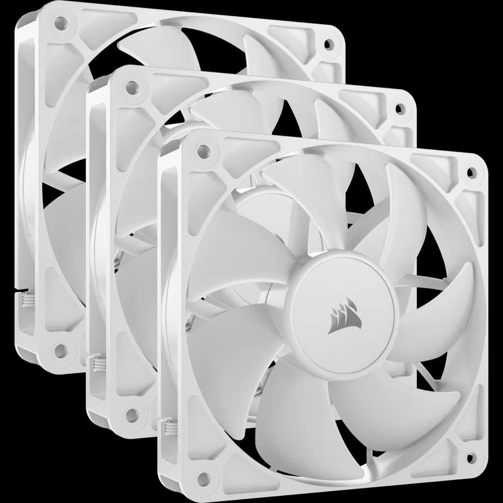 Corsair RS120 120mm PWM Fans - Triple Pack - White