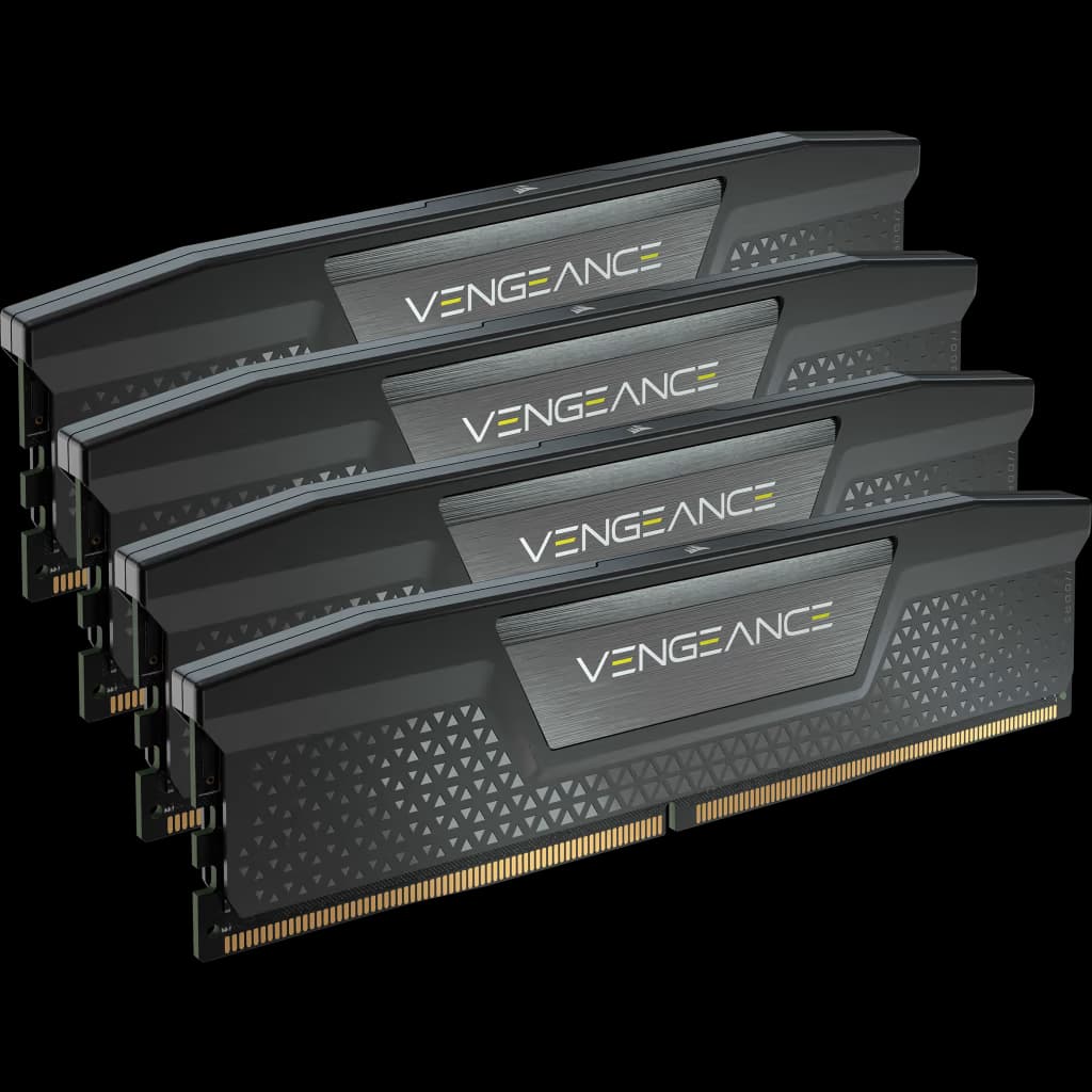 Corsair VENGEANCE 64GB (4x16GB) DDR5 DRAM Up To 6200MT/s CL32 Memory Kit - Black