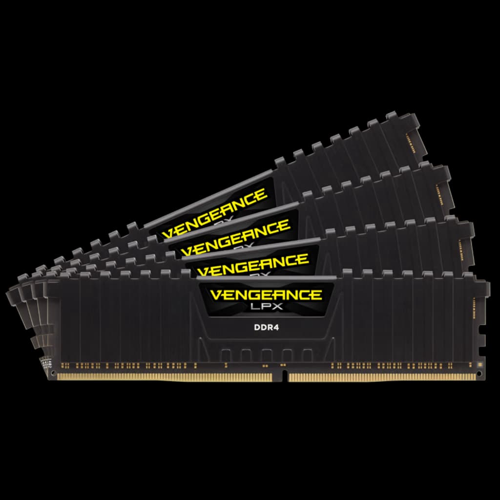 Corsair VENGEANCE LPX 64GB (4 x 16GB) DDR4 DRAM Up To 2666MHz C16 Memory Kit - Black