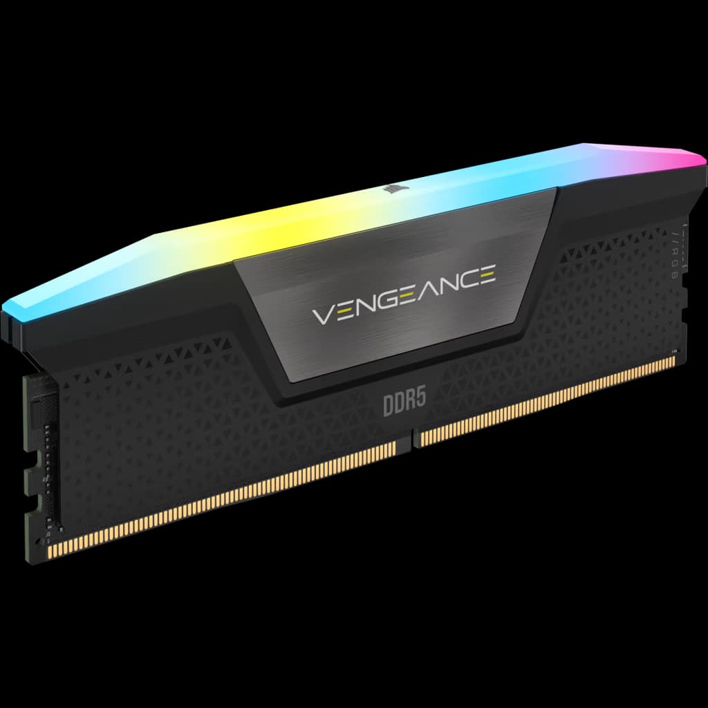 Corsair VENGEANCE RGB 8GB (1x8GB) DDR5 DRAM Up To 5200MT/s CL40 Memory Kit - Black