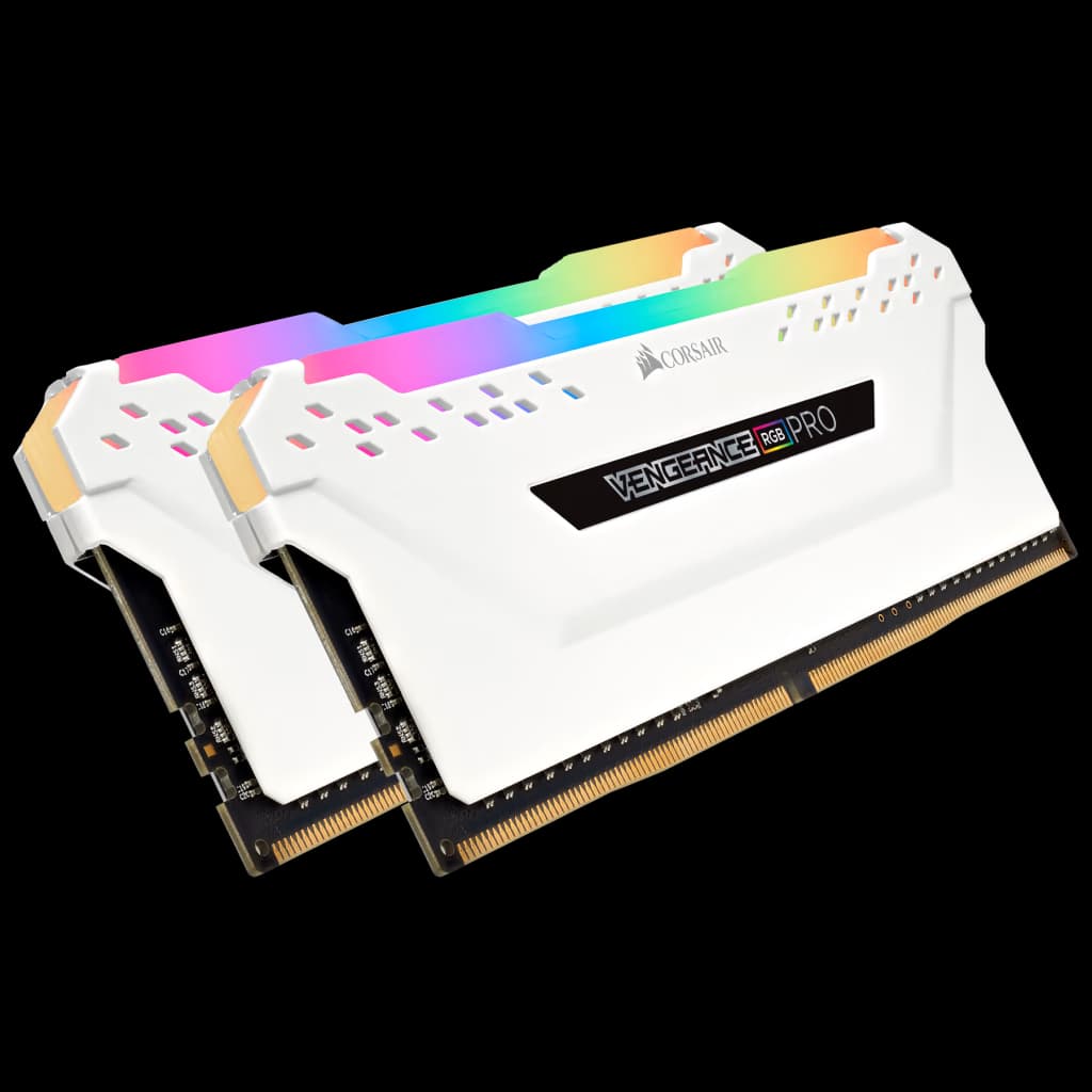 Corsair VENGEANCE RGB PRO 16GB (2 x 8GB) DDR4 DRAM 3000MHz C15 Memory Kit - White