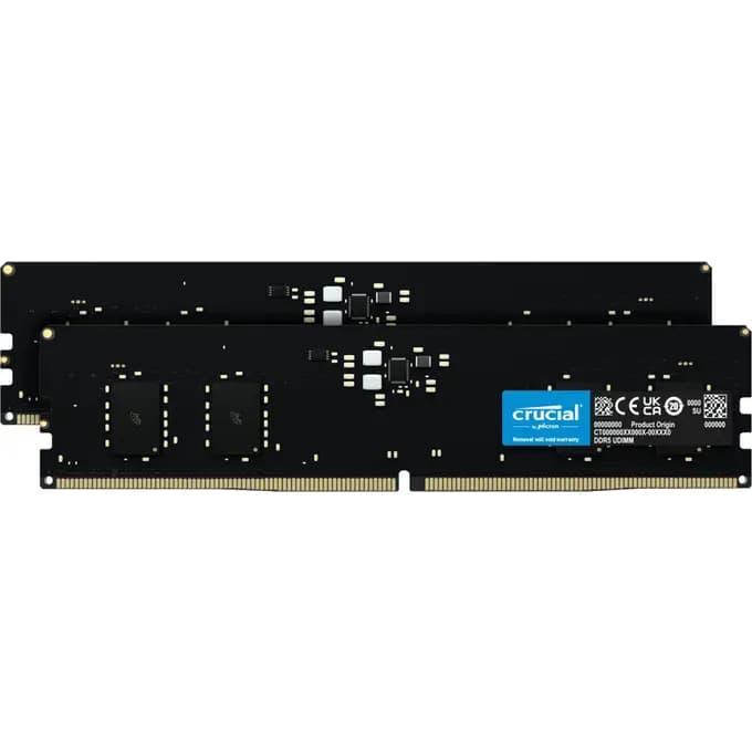 Crucial 16GB (2x8GB) DDR5 4800MHz Memory Kit - CT2K8G48C40U5