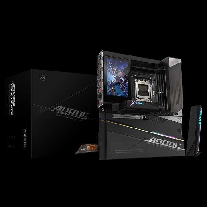 GIGABYTE X870E AORUS XTREME X3D AI TOP ATX AMD Ryzen DDR5 WIFI Motherboard – Socket AM5