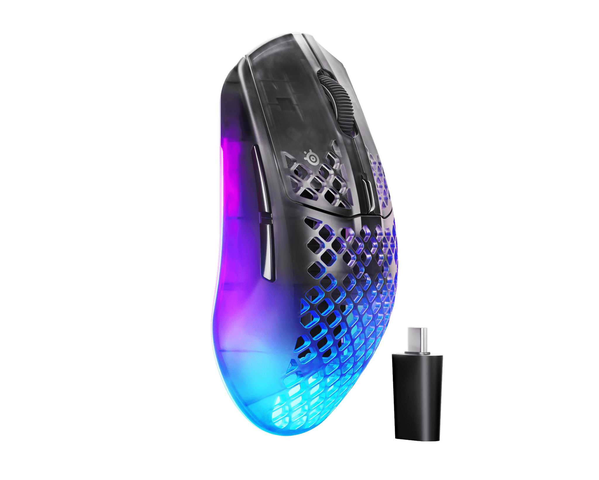 STEELSERIES Aerox 3 Gen 2 RGB Wireless Optical Gaming Mouse - Shadow, Silver/Grey