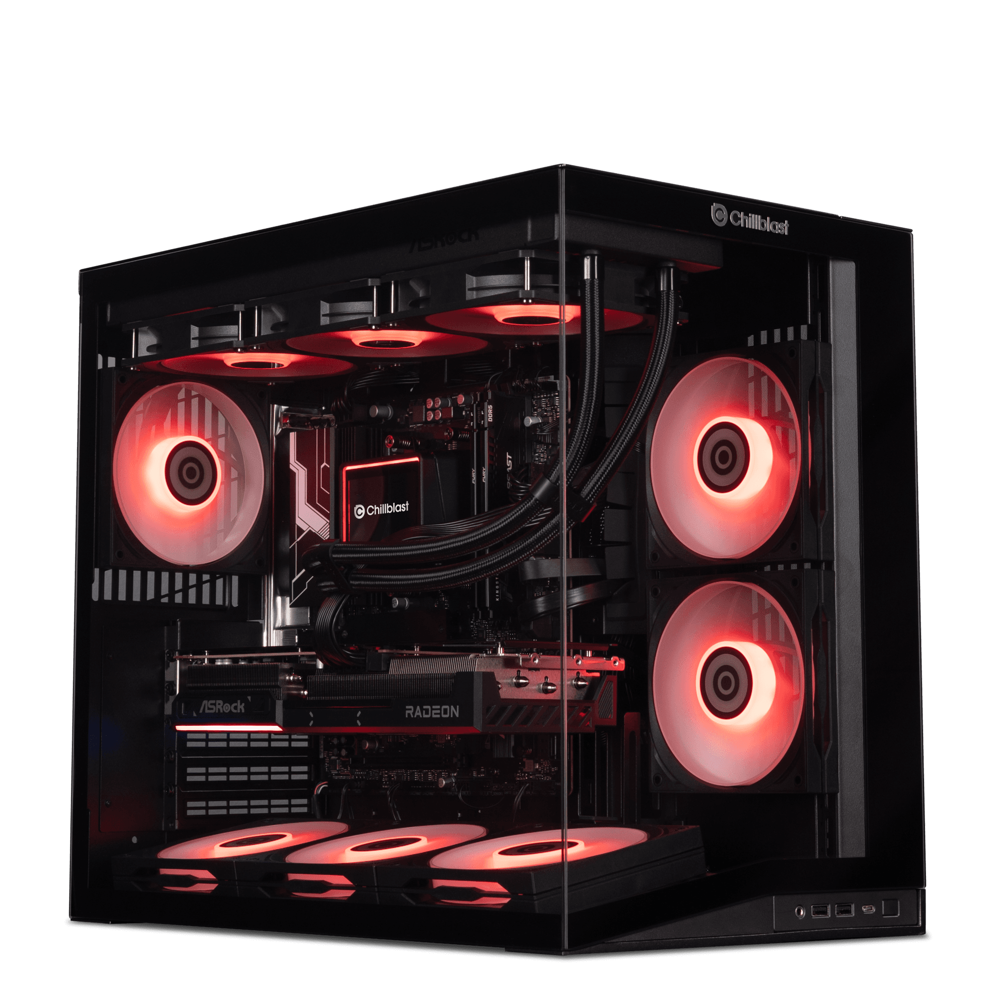 Chillblast Crimson Ryzen 5 8400F RX 9070 Pre-built Gaming PC