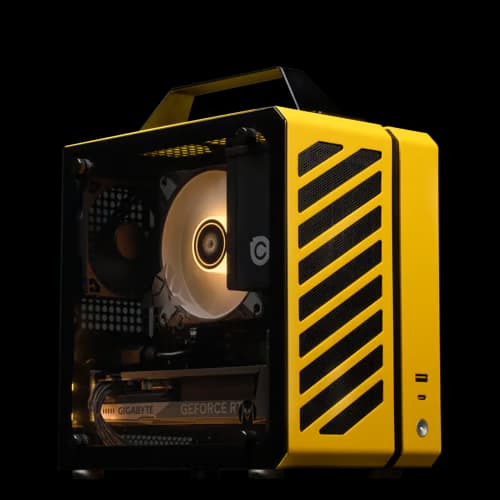 Chillblast Cryo Core Portable RTX 5060 Yellow Gaming PC