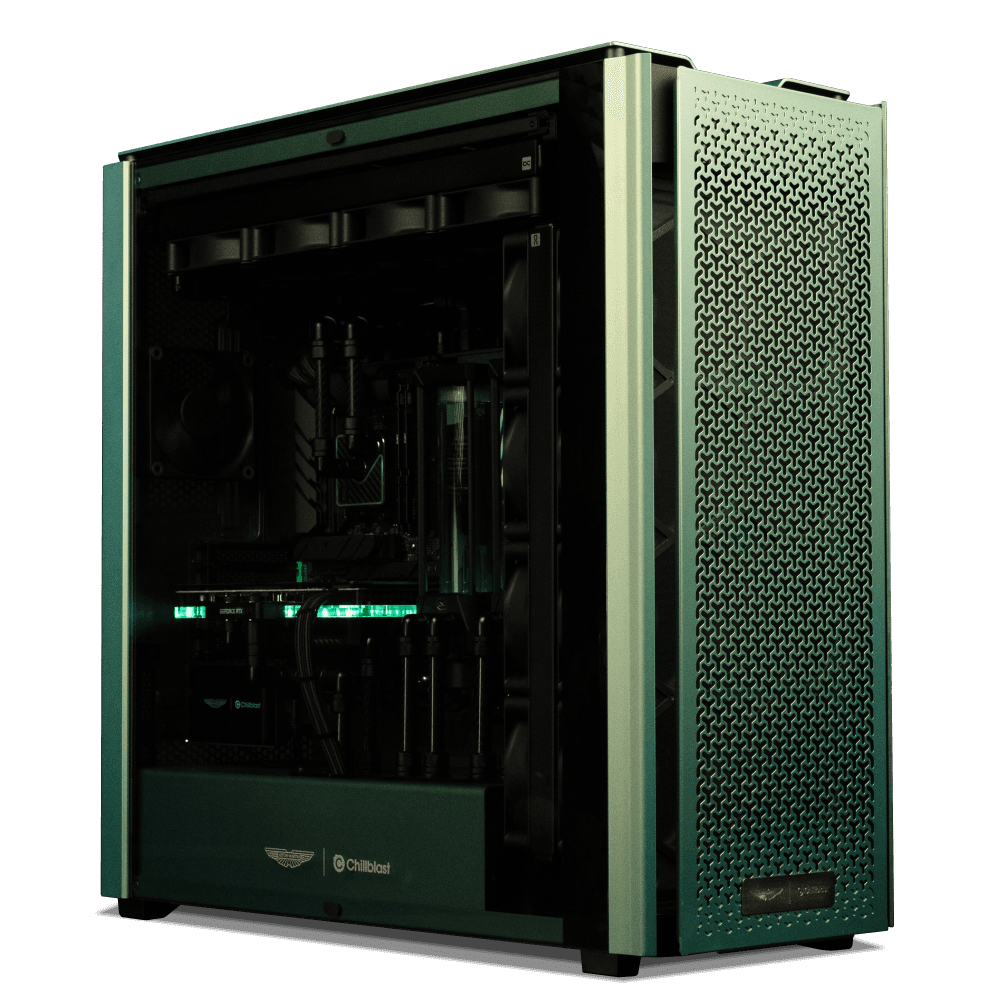 Chillblast x Aston Martin Signature Water Cooled RTX 5090 PC