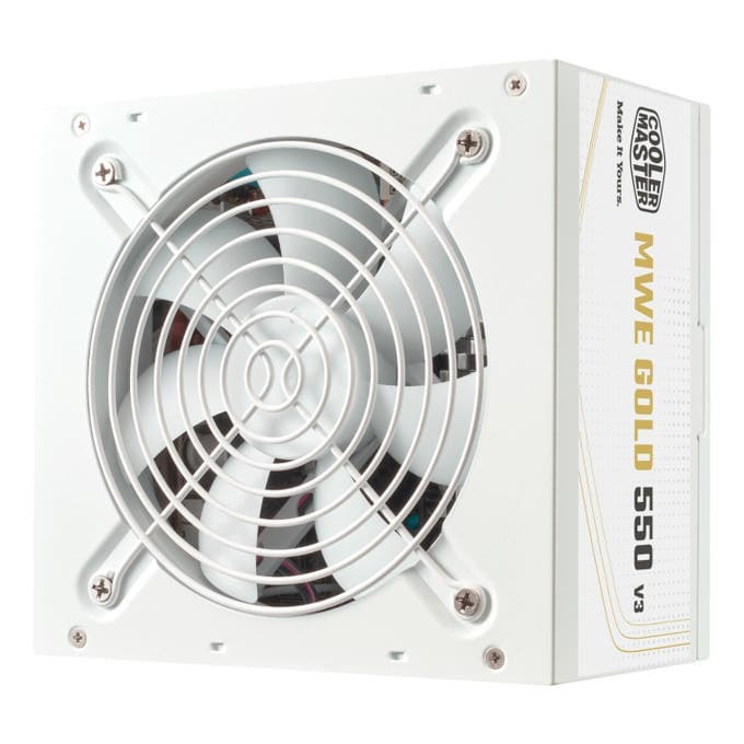 Cooler Master MWE Bronze 550w ATX 3.1 Non Modular Power Supply - White - MPE-5502-ACAAG-3GUK