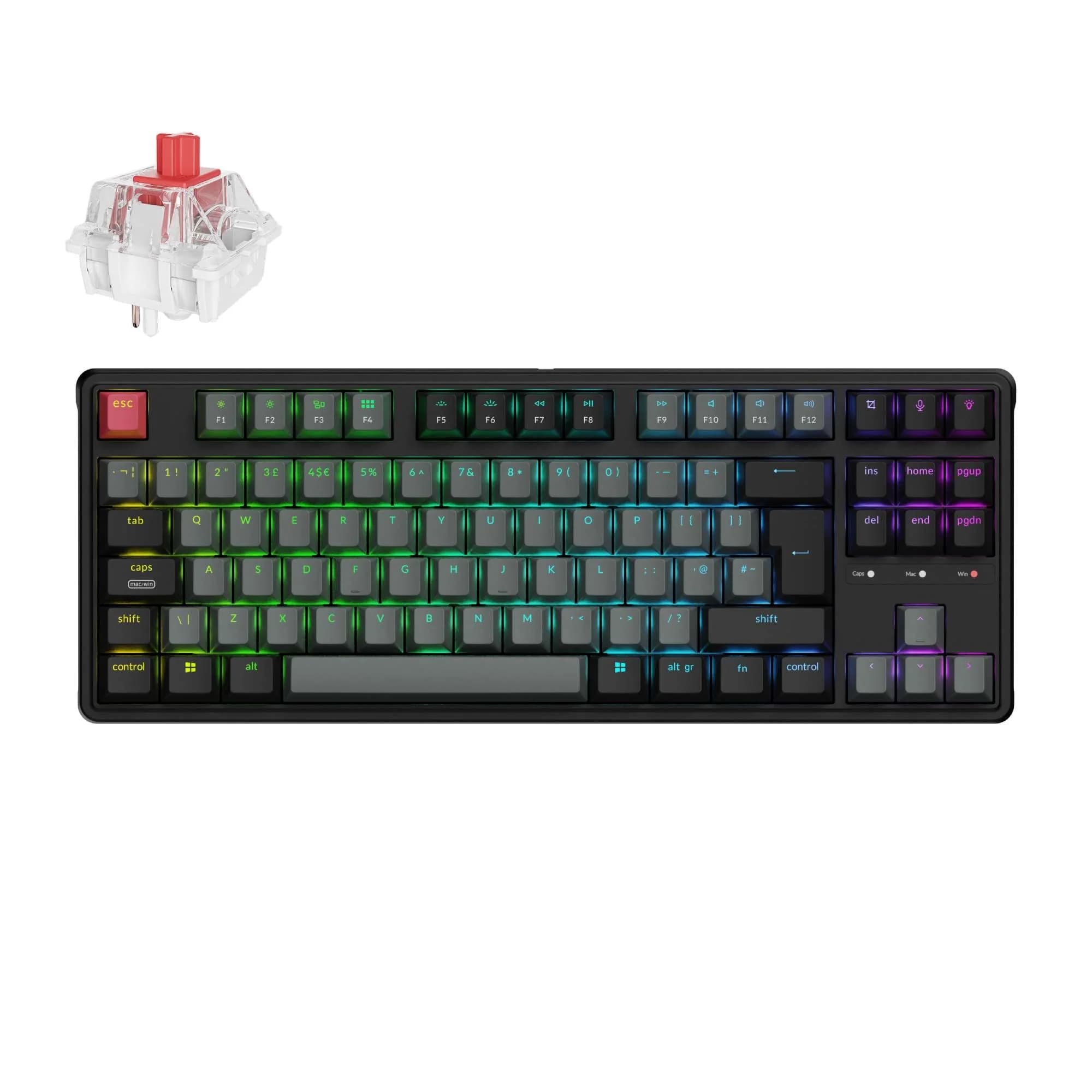 Keychron C3 Pro 8K QMK Wired Custom Mechanical Keyboard (UK)