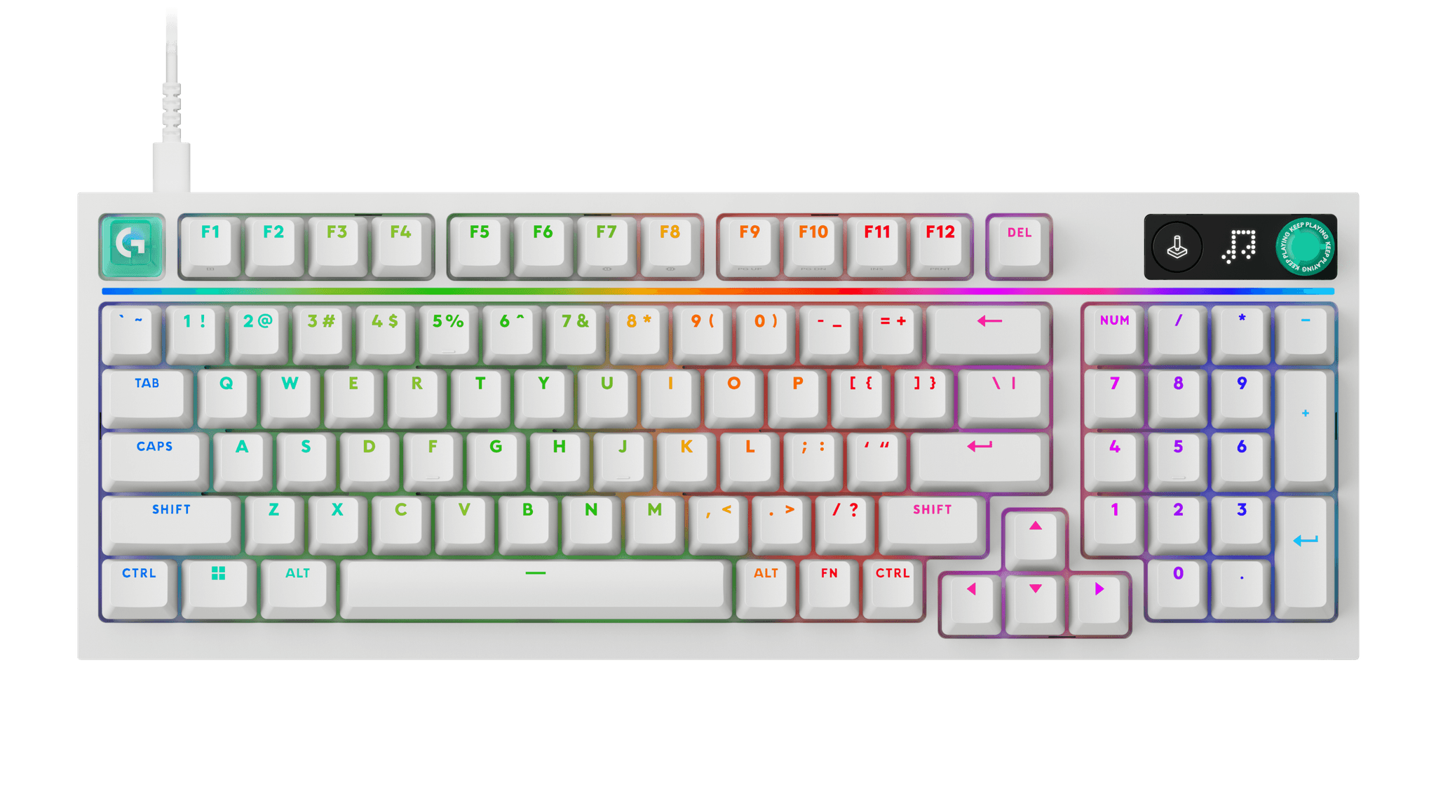Logitech G316 X Wired Mechanical Gaming Keyboard - White (UK)